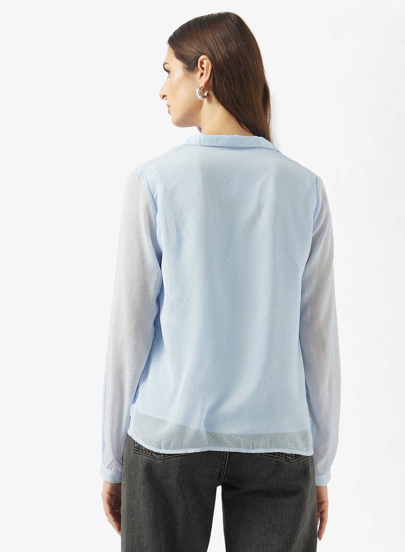 ELLA Blouse With Neck Tie Up - Image 2