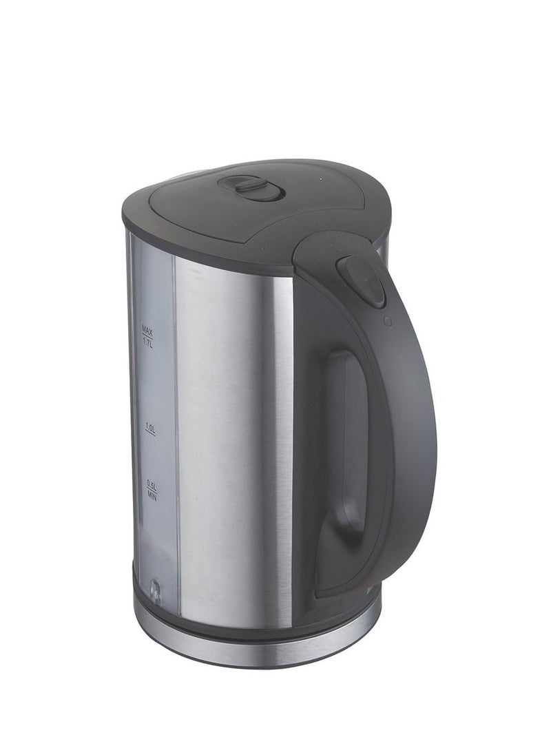 Nobel - Nobel 1.7 Litre Stainless Steel Kettle with Dual Sided Water Window and Double LED Light  Manual Lid Open, BOILING DRY PROTECTION & Auto Shut-Off NK172SS Stainless Steel 1 Year Warranty - Image 1