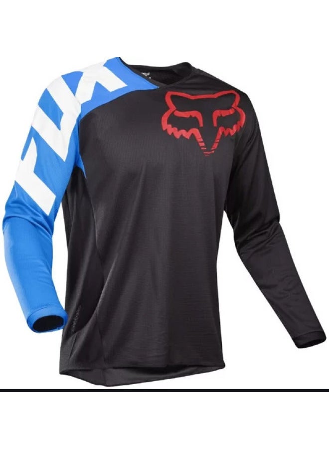 Downhill Clothing Mountain Bike Cycling Clothing Top Men's Long-sleeved Summer Off-road Motorcycle Clothing Digital Printed T-shirt