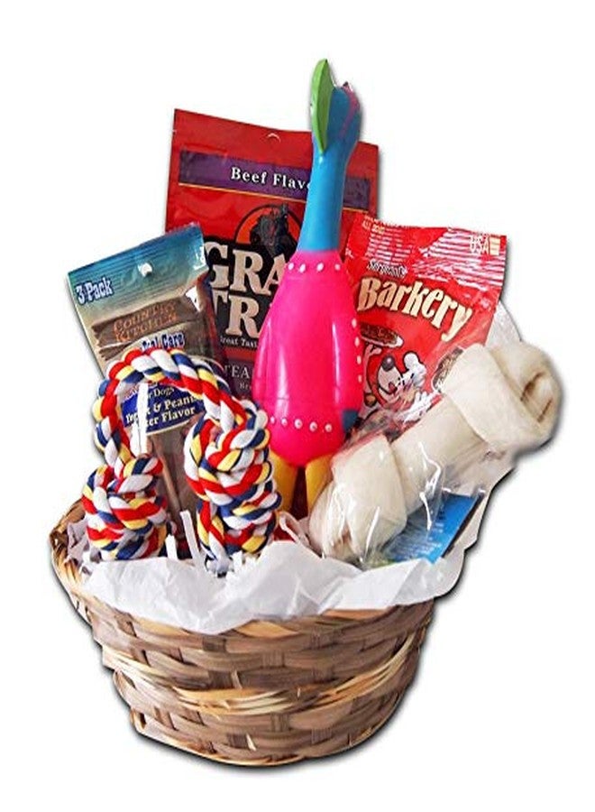 JOICE GIFT New Dog Treat Gift Box Basket Crew Toys Package - Image 2
