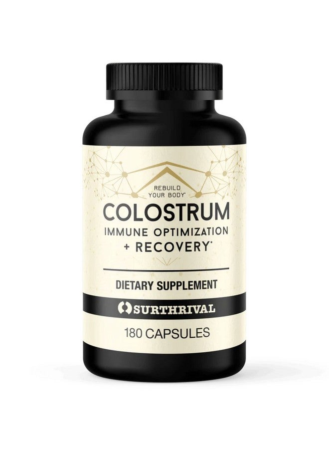 Surthrival: Colostrum Powder Capsules (180 Count), Immune Optimization & Recovery, Dietary Supplement, Gut Health, Immune Support, Keto Friendly - Image 1