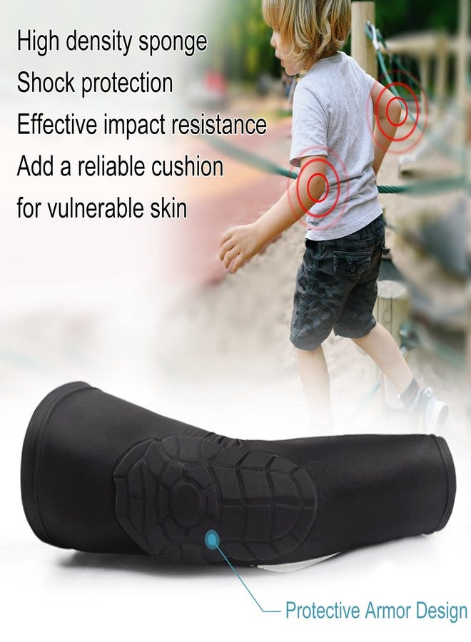 Luwint Children Volleyball Protective Padded Knee Brace + Arm Brace Sets (Medium/Black) - Image 5