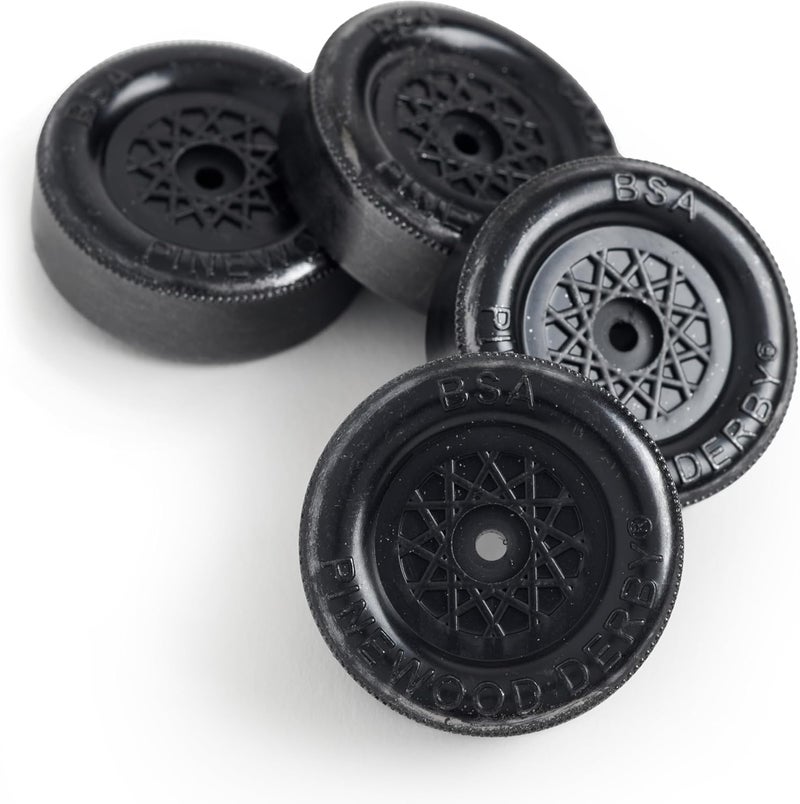 Pinewood Pro Pinewood Derby PRO Lathed Wheels - Graphite Coated Speed Wheels by Pinewood Pro - Image 1