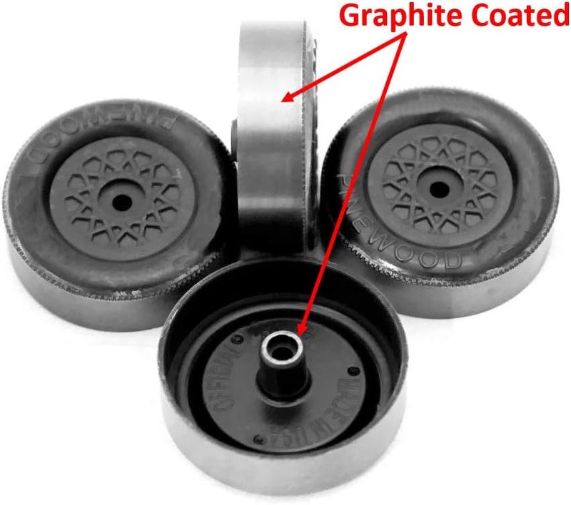 Pinewood Pro Pinewood Derby PRO Lathed Wheels - Graphite Coated Speed Wheels by Pinewood Pro - Image 4