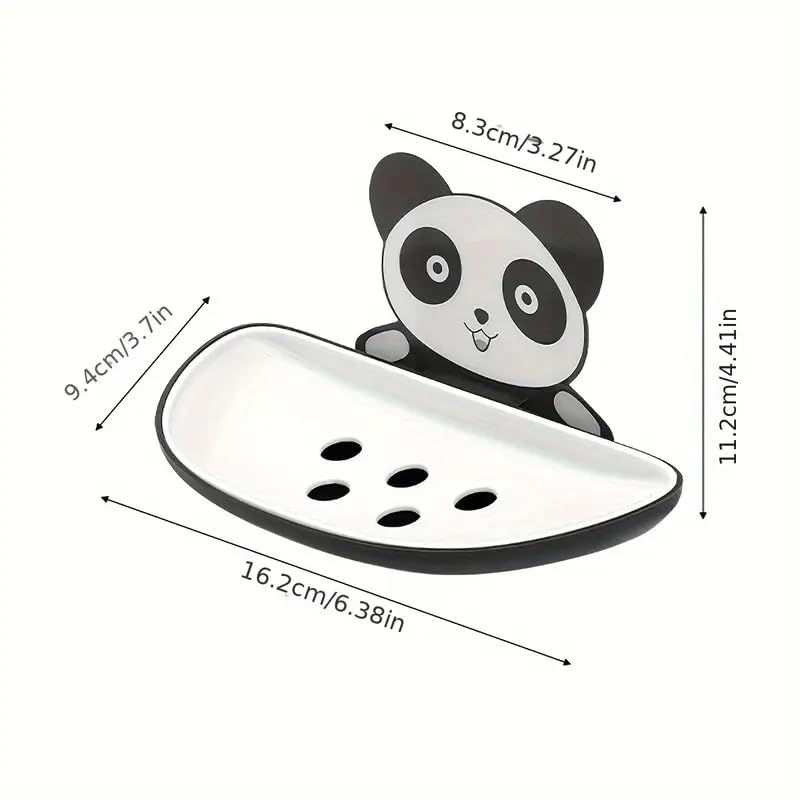 UB Unity Brand Unity Brand Panda Soap Box 2 Pack Soap Holder for Bathroom, Soap Dish, Soap Stand for Bathroom, Soap Holder for Wall, Soap Case for Kitchen, Bathroom Accessories, Kitchen Items, Plastic (UB_Holder_A) - Image 2