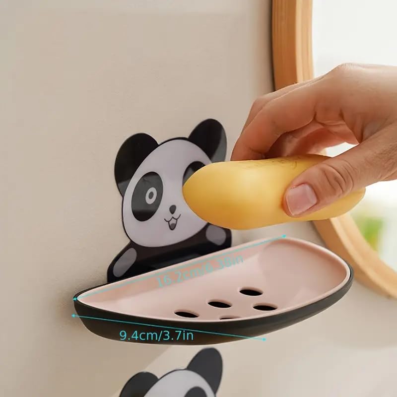 UB Unity Brand Unity Brand Panda Soap Box 2 Pack Soap Holder for Bathroom, Soap Dish, Soap Stand for Bathroom, Soap Holder for Wall, Soap Case for Kitchen, Bathroom Accessories, Kitchen Items, Plastic (UB_Holder_A) - Image 5