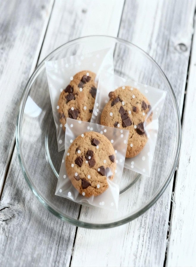 كوملي أكياس كوملي الشفافة المصنوعة من السيلوفان، 200 قطعة، مقاس 4×6 بوصات، أكياس تغليف ذاتية الإغلاق مع ملصقات شكر، مثالية لبيع المخبوزات، وتوزيعات الحفلات، وهدايا الأعياد، وآمنة للاستخدام مع الطعام. - Image 2