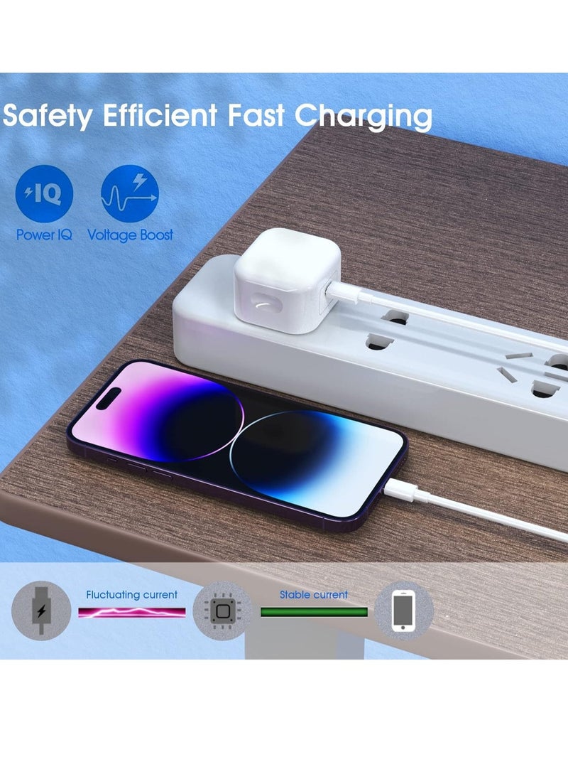 ELTRAZONE - iPhone 15,15 Pro,15 Pro Max iPhone Plug and 2M Cable, 20W C-C Fast Charger Plug - Image 1