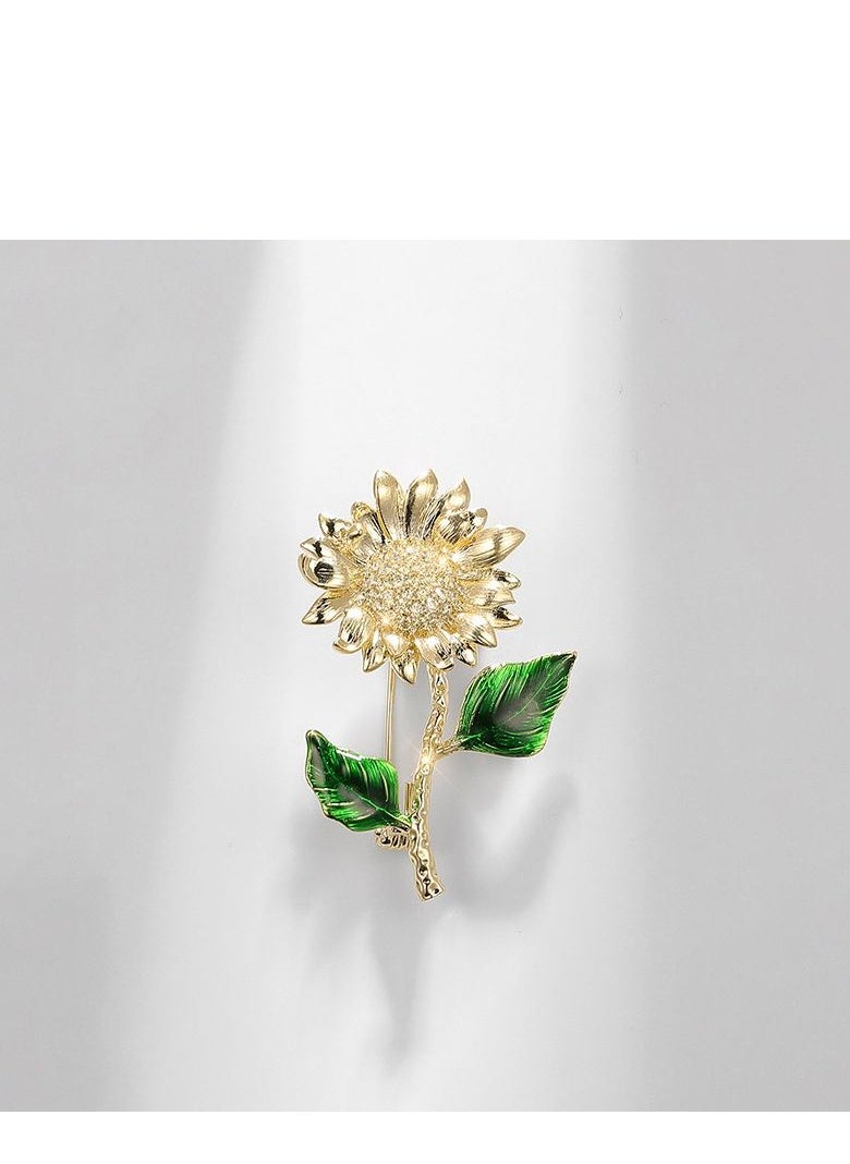 KUYING - New Vintage Van Gogh Sunflower Brooch - Image 1