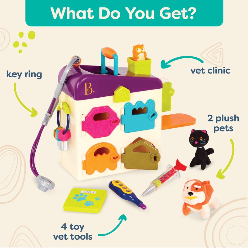 B. toys â€“ Toy Vet Set for Toddlers, Kids â€“ Pet Care â€“ Pretend Play Set â€“ Tools, Plush Toys â€“ 2+ Years - Image 5