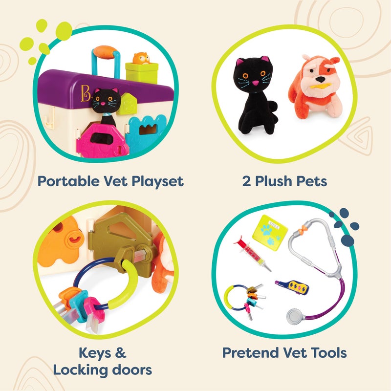 B. toys â€“ Toy Vet Set for Toddlers, Kids â€“ Pet Care â€“ Pretend Play Set â€“ Tools, Plush Toys â€“ 2+ Years - Image 4