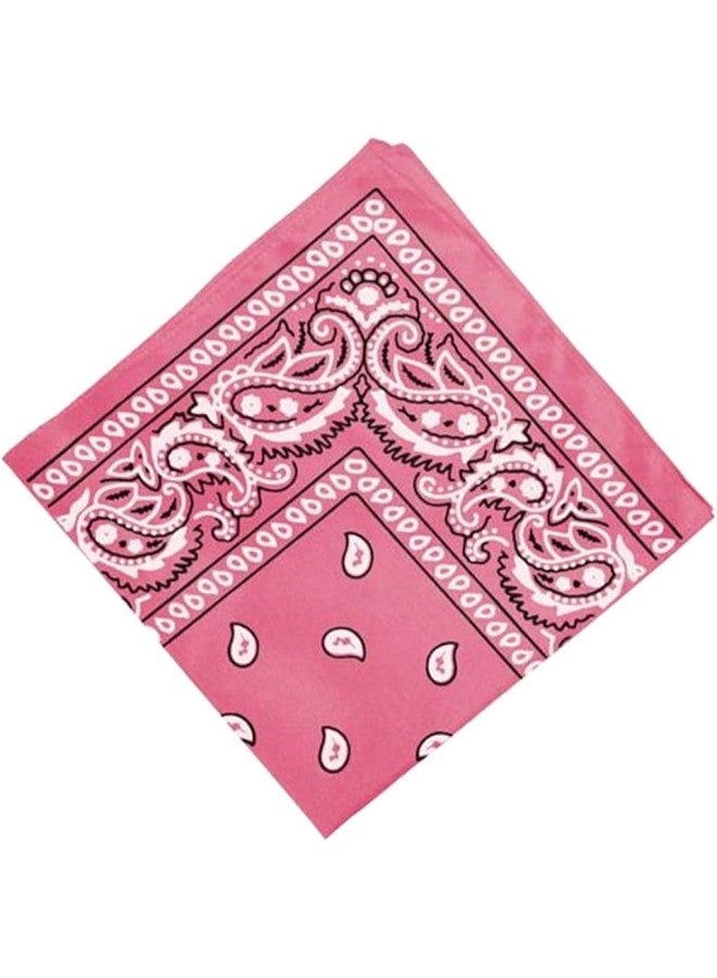 silvercnc 12 Pcs Women Men Paisley Print Bandana Head Wrap Headband Wristband Kerchief 