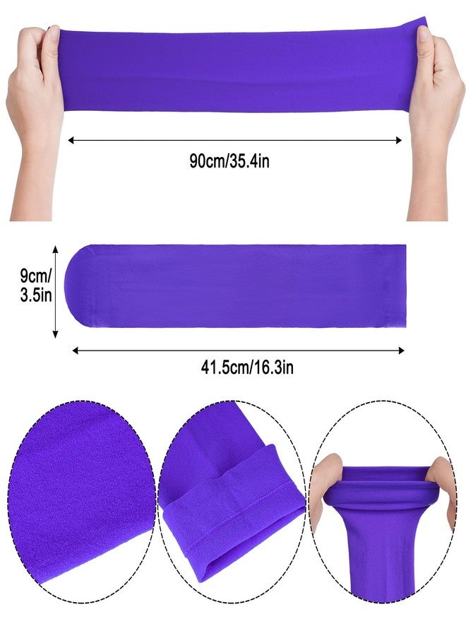 Sucrain 6 Pairs Ice Skating Socks Figure Skating Socks High Tight Knee Nylon Roller Skate Sock for Women Girl - Image 2