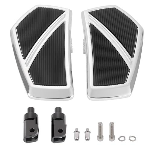 Aferrizu 1 Pair Rider Footpegs Front Floorboards Compatible with Honda Goldwing GL1800 & F6B Accessories 2001-2024 Motorcycle Highway Pegs (Chrome) - Image 2