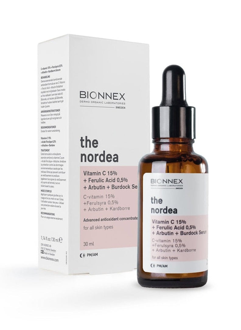 BIONNEX BIONNEX NORDEA VITAMIN C 15% + FERULIC ACID 0,5% + BURDOCK SERUM  - Image 1
