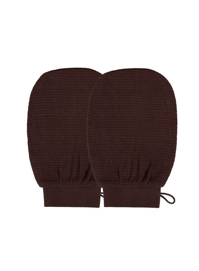 BiJun Exfoliating Glove Moroccan Kessa Scrub Exfoliating Gloves Deep Exfoliating Mitt Body Scrub Premium Scrub Wash Mitt Body Skincare at Home Shower or Bath Exfoliating Mitts for Dead Skin Remover  - Image 1