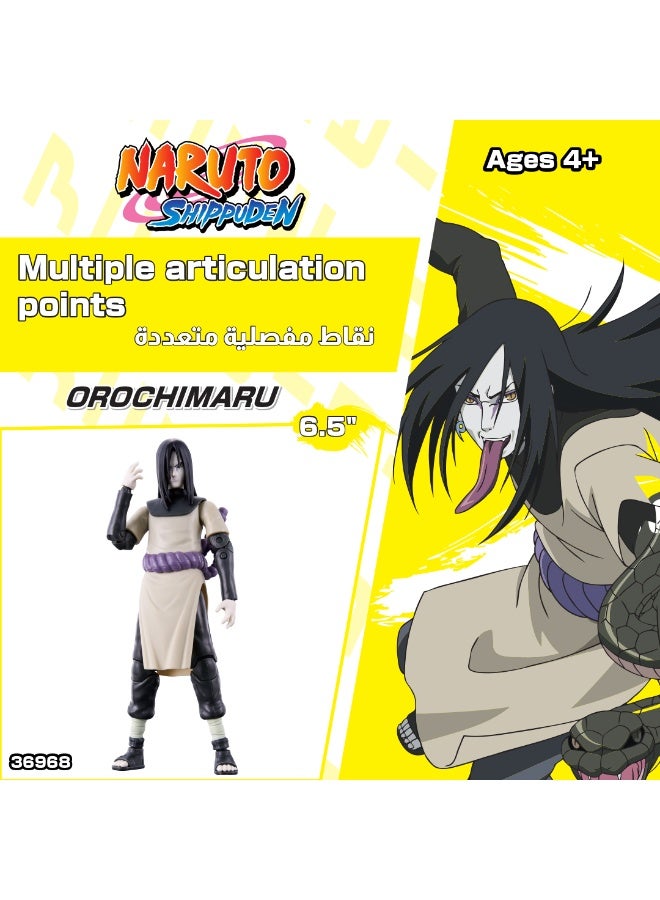 Bandai Anime Heroes Naruto Orochimaru 6.5-Inches | Collectible Action Figure | Display Figure | Interchangeable Hands | Perfect Gift for Collectors, Manga & Anime Lovers! - Image 5