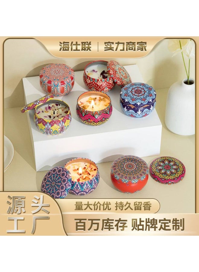 Scented candles that give your home a fresh fragrance and a long-lasting, relaxing atmosphere -6 pieces - Image 3