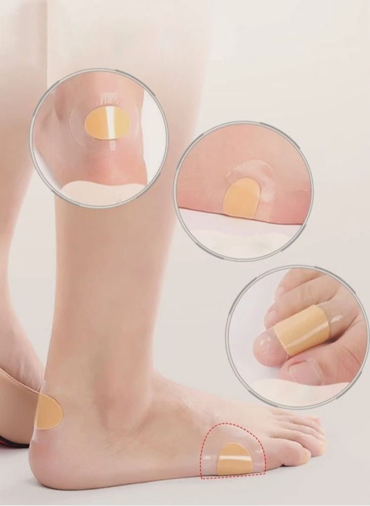 10Pcs Blister Plasters Heel Pad, Strips Shape Bandages Toe Prevention Blister for and Guard Skin, Faster Healing Wound - Image 2