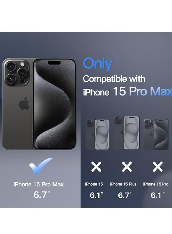 New  Metal Magsafe Stand case  for iPhone 15 Pro Max Metal Armor Removable X Type Rimless Metal Case  - Image 2