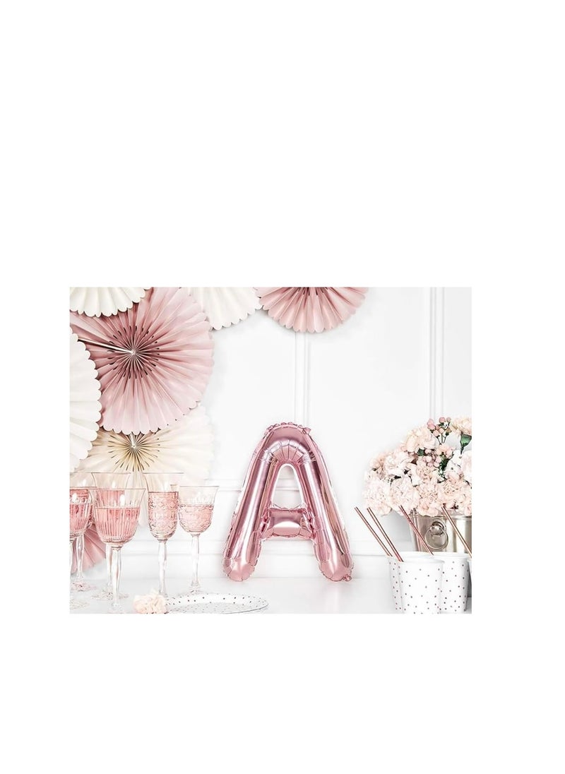 Party with Emma Rose Gold Letter A to Z Balloons 32 inch Large Alphabet Balloons Rose Gold Helium Foil Letter Balloon Banner for Birthday Party Anniversary Wedding Decoration (Rose Gold-T)  - Image 2