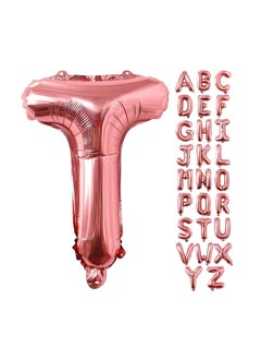 Party with Emma Rose Gold Letter A to Z Balloons 32 inch Large Alphabet Balloons Rose Gold Helium Foil Letter Balloon Banner for Birthday Party Anniversary Wedding Decoration (Rose Gold-T)  - Image 4