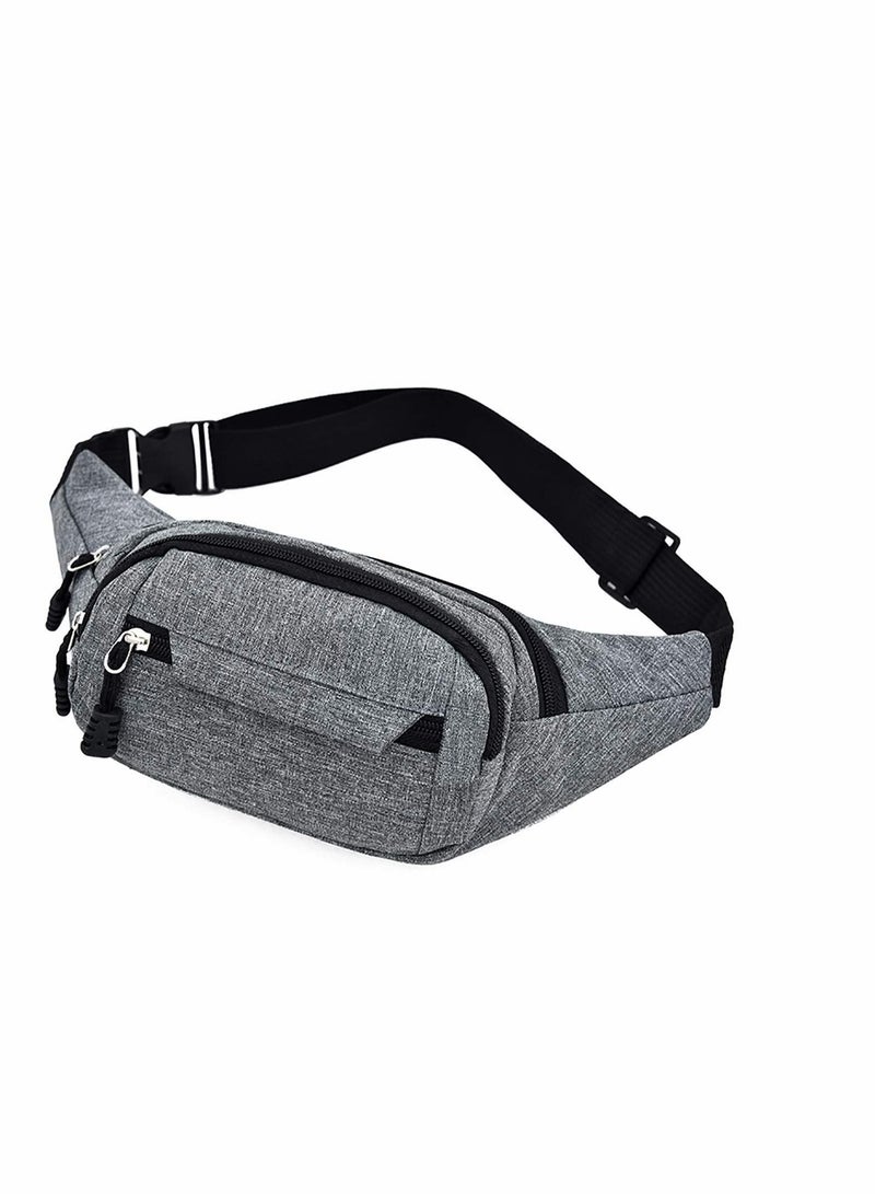 Sports Waist Bag Unisex Fanny PackWater Proof Fanny Pack and Wear-Resistant 4 Pockets Large Capacity Runner Gifts Travel Fanny PackOutdoor Sports Waist Bag - Image 1