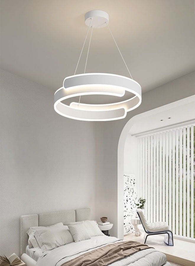 fashionhome Modern LED Acrylic Pendant Light Luster LED Rings Chandeliers Dining Table Suspension Luminaire Metal Living Room Bedroom Office Hanging Lamp Decor  - Image 2