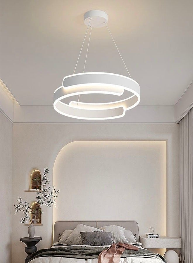 fashionhome Modern LED Acrylic Pendant Light Luster LED Rings Chandeliers Dining Table Suspension Luminaire Metal Living Room Bedroom Office Hanging Lamp Decor  - Image 1