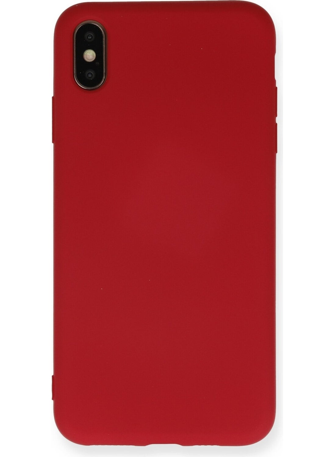 HappyCase - iPhone Xs Max Case Nano Velvet Silicone Inside - Red - Image 1