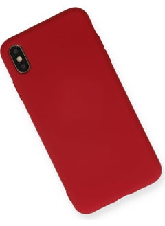 HappyCase iPhone Xs Max Case Nano Velvet Silicone Inside - Red  - Image 3