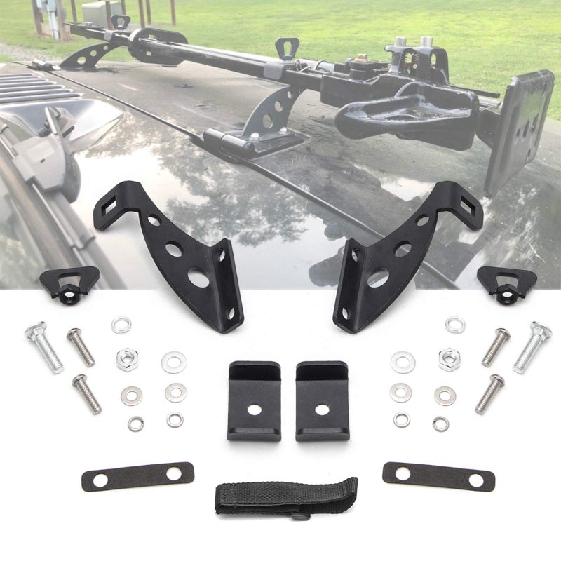KMFCDAE Hi Lift Jack Mount Hood HingeDoor Hinge Bracket High Lift Jack Holder Accessories for Jeep Wrangler JK JKU JL JLU Gladiator JT 20072022