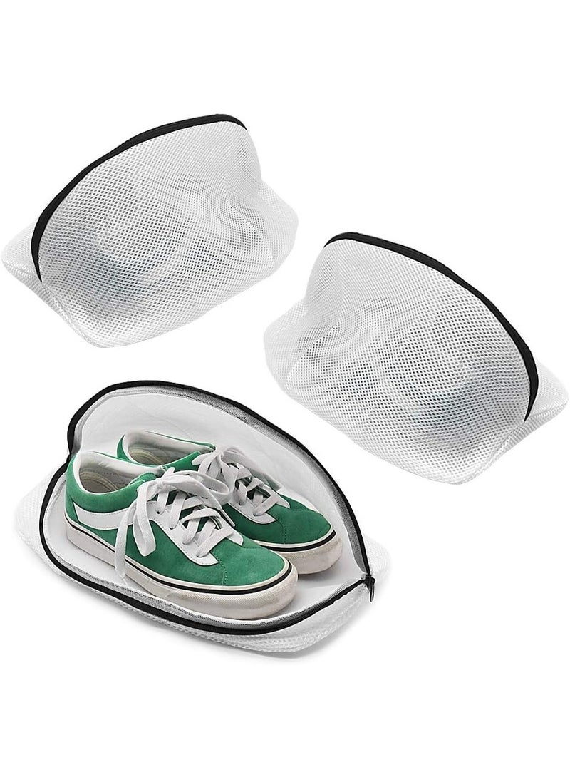 Queens Shoe Wash Bags – Set of 3 Reusable Mesh Laundry Bags for Sneakers, Trainers & Running Shoes – Fits Up to Men’s Size 12 - Image 2