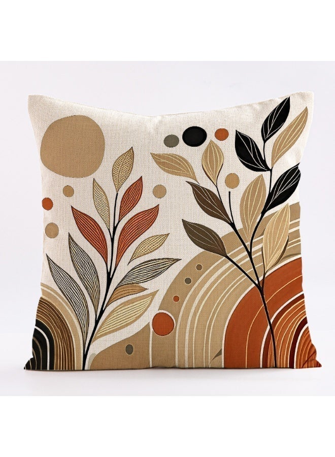 طقم أغطية وسائد مكون من أربع قطع، بنمط بوهيمي، مقاس 18 × 18 بوصة (45 سم × 45 سم)، مناسب لأرائك غرفة المعيشة وأرائك السيارة وأغطية وسائد السرير. - Image 5