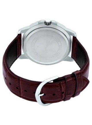 Men Leather Analog Watch MTP-VD01L-1BVUDF - 45 mm - Brown - view 3