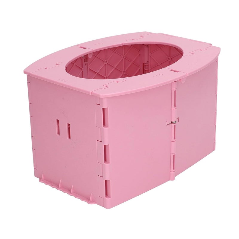 YWBL-WH Toddler Potty, Portable Foldable Travel Toilet Seat, Reusable Training Chair for Kids on Camping Trips and Long Car Rides (Pink) - Image 5