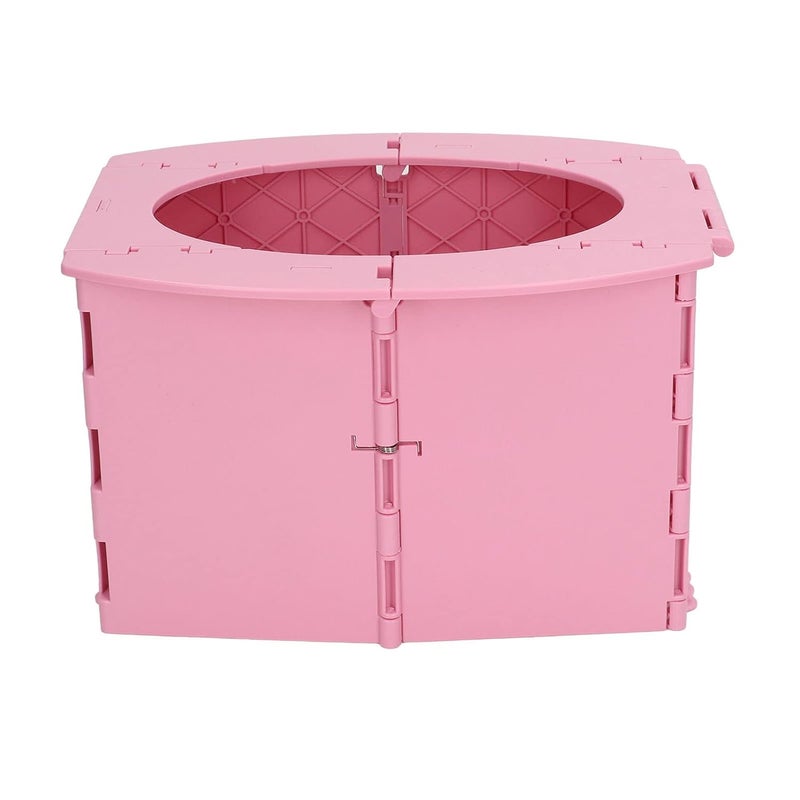 YWBL-WH Toddler Potty, Portable Foldable Travel Toilet Seat, Reusable Training Chair for Kids on Camping Trips and Long Car Rides (Pink) - Image 2