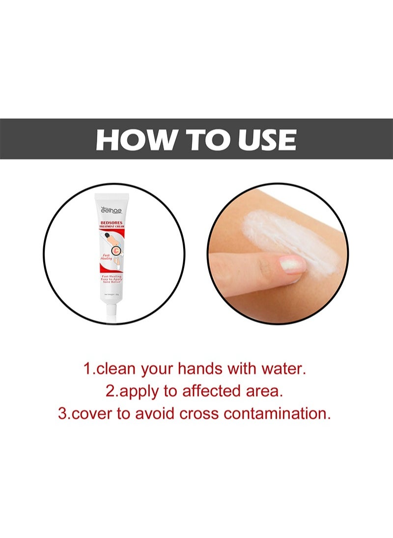 EELHOE - Decubitus Repair Cream，Bedsores Treatment Cream-Rapid Healing of Bedsores and Pressure Ulcers，Deep Penetration Soothing Natural Moisturizing Cream，Easy to Apply Sore Relief - Image 1