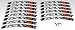 labelbike Stickers Stripes Motorcycle Rims Wheels Tuning Protection Kit Compatible with GSXR Suzuki GSXR Fluorescent Yellow - Image 2