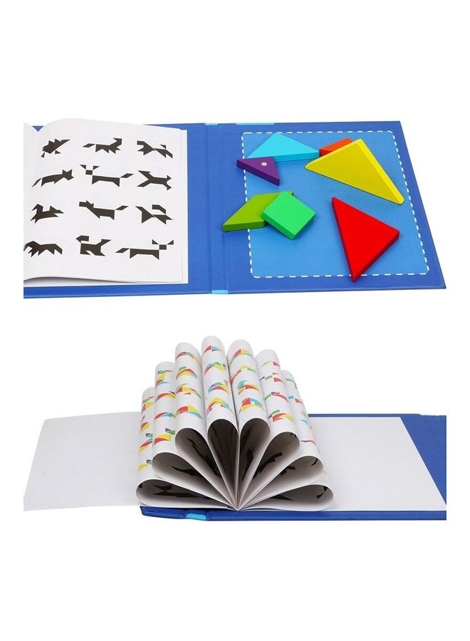 لعبة أحجية تركيب الصور المقطعة تانجرام بتصميم مبتكر ثلاثي الأبعاد 22 x 18 x 1.5سم - Image 3