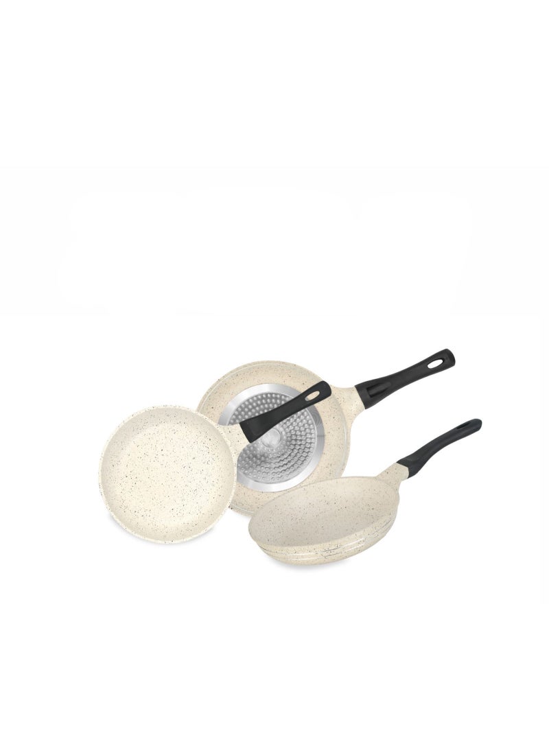 سونكس مقلاة 24 سم ماك – طلاء رخامي متميز مع مقبض ناعم - Image 3