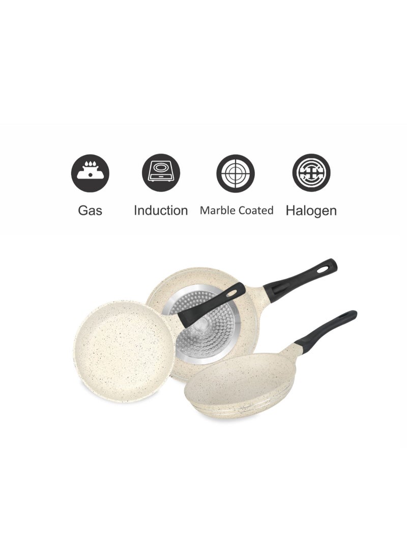 سونكس مقلاة 24 سم ماك – طلاء رخامي متميز مع مقبض ناعم - Image 4