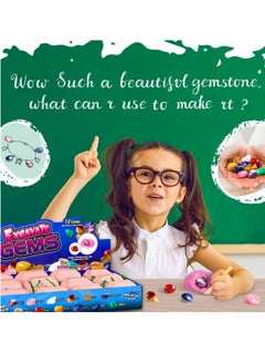 MAGIC VAULT Gemstones Dig Kit - Dig it up 12 Real Gemstone and Crystal for Kids Gems Digging Kit Mineral & Rock Collection for Kids Archaeology Geology Science Educational Gift STEM Toys for Boys & Girls  - Image 3