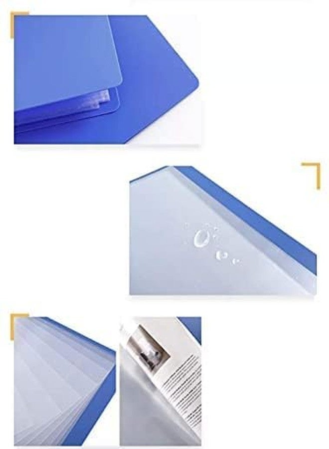 TULMAN 20 Pockets Bound A3 Size Presentation Display Book Portfolio File Binders with Plastic Clear Sleeves Document Organizer for Music Sheets Artwork Drawing for School Office - (Color May Vary) - Image 4