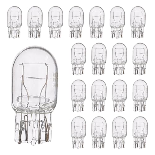 HHZL T20 7440A WY21W Turn Signal Bulb Daytime Running Light Blinker Brake Light Bulbs 10PCS Monofilament Side Marker Lights Mini Taillight 7440 Bulb Replacement for CarsTrucksSUVsWhite - Image 1
