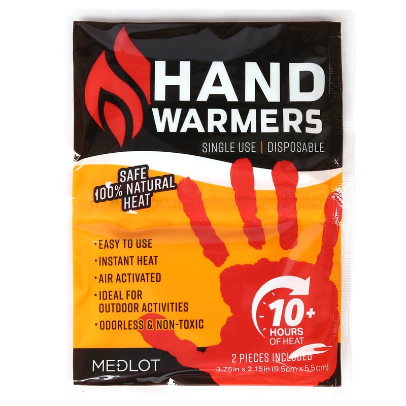 MEDLOT Hand Warmers - Long Lasting, Safe Natural Odorless, Air Activated Warmers - Up to 10 Hours of Heat - 20 Pair, White - Image 2