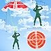 Manmel 40PCS Parachute Toy Outdoor Flying Toy for Kids 3 4 5 6 7 8 9 Mini Paratroopers Army Parachute Flying Throwing Outside Toys for Toddlers Boys Girls Party Favors Goodie Bag Stuffers - Image 3
