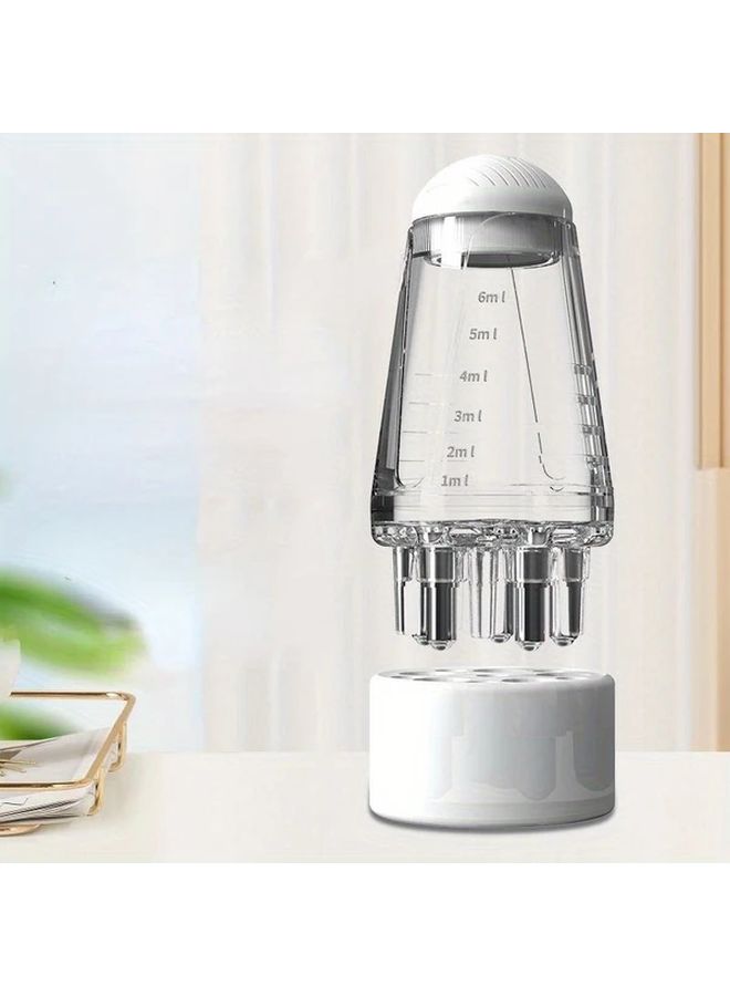 White Portable Scalp Applicator Comb 6ml Hair Care Oil Massager - Image 1