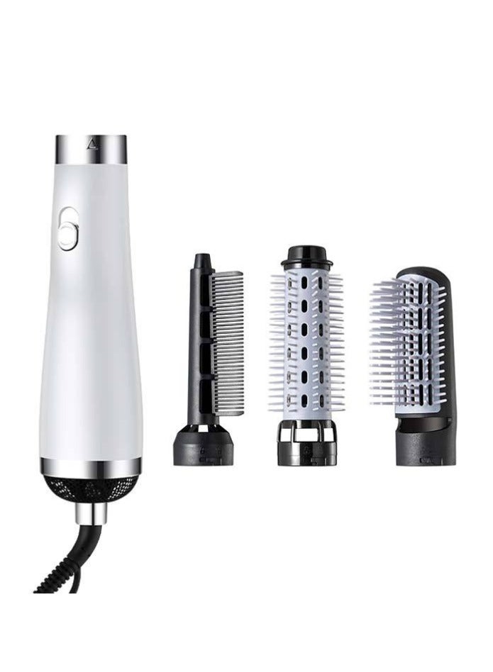 Arabest Hair Dryer Brush, 3-in-1 Hair Dryer Brush, for Fast Drying, Curling Drying, Straightening Combing, Hair Styler, Professional Hot Air Brush Set,  Negative Ion Ceramic Coating (White) - Image 1