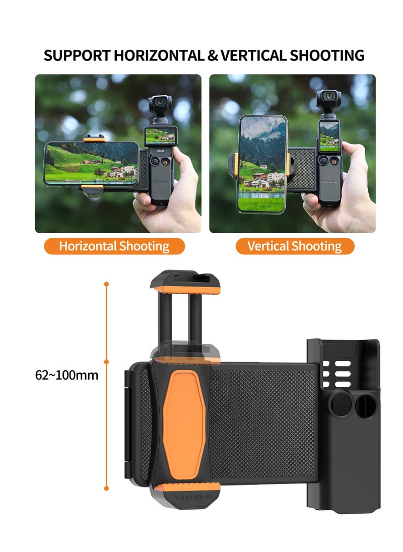 Generic Phone Holder Mount for DJI OSMO Pocket 3 Microphone Tripod Expansion Mount Extension Adapter with 1/4" Thread Screw for DJI Osmo Pocket 3 Accessories  - Image 4
